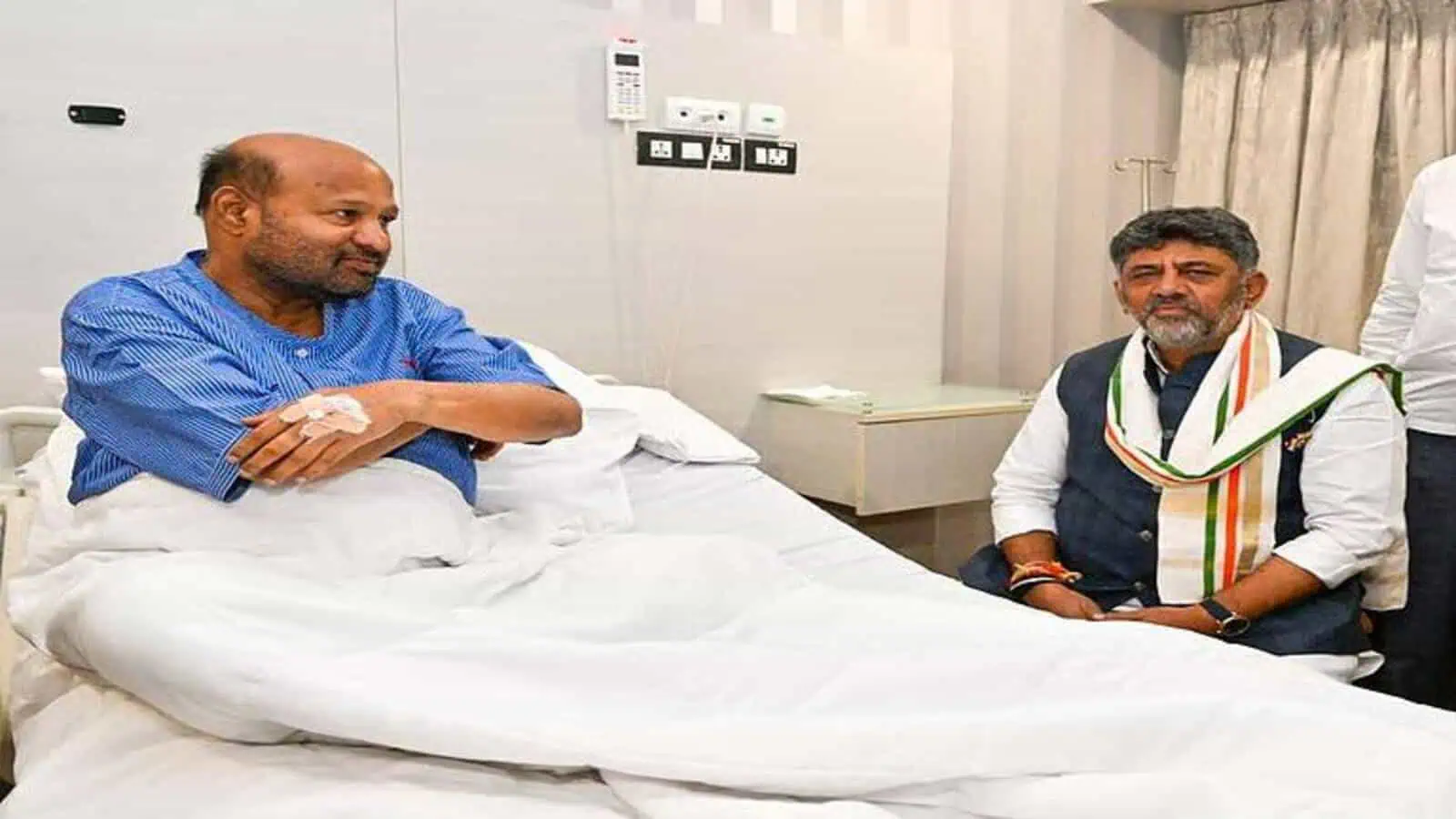 ಸಿಎಂ ಡಿಕೆ ಶಿವಕುಮಾರ್, ಕಾಂಗ್ರೆಸ್ ಶಾಸಕ ಇಕ್ಬಾಲ್ ಹುಸೇನ್